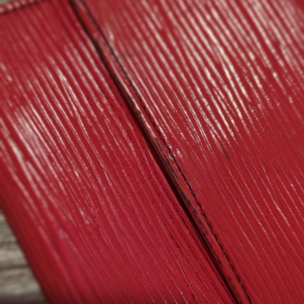 Louis Vuitton Red Epi Leather Elise Wallet - Picture 7 of 15